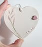 Ceramic floral "love" heart hanging - Image 4