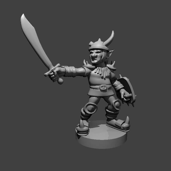 Goblin King - 3D Printed Resin DnD Pathfinder Figure Mini Miniature