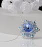 Crystal Rivoli Pendant in Light Sapphire - Image 1