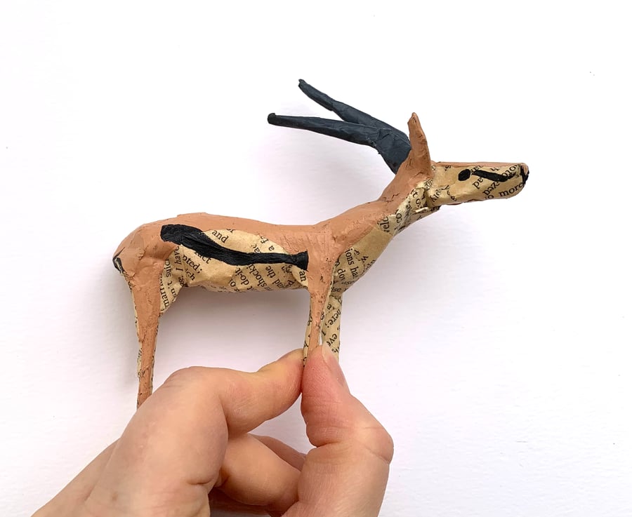 Elderly Thomson's Gazelle Paper Model - SALE ITEM READY TO SHIP