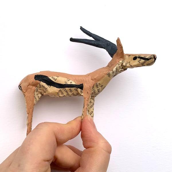 Elderly Thomson's Gazelle Paper Model - SALE ITEM READY TO SHIP
