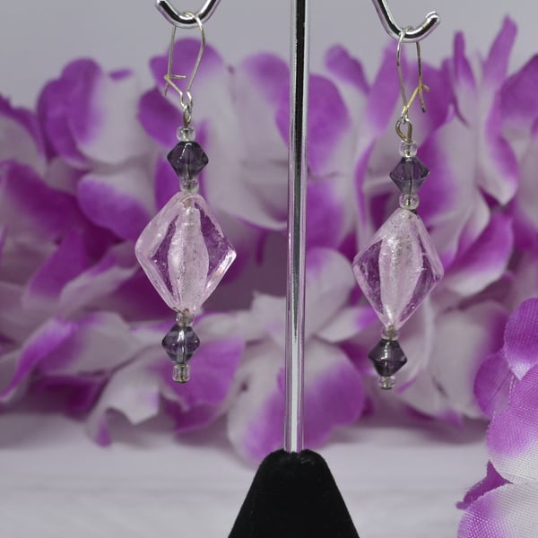 Pink Diamond Earrings