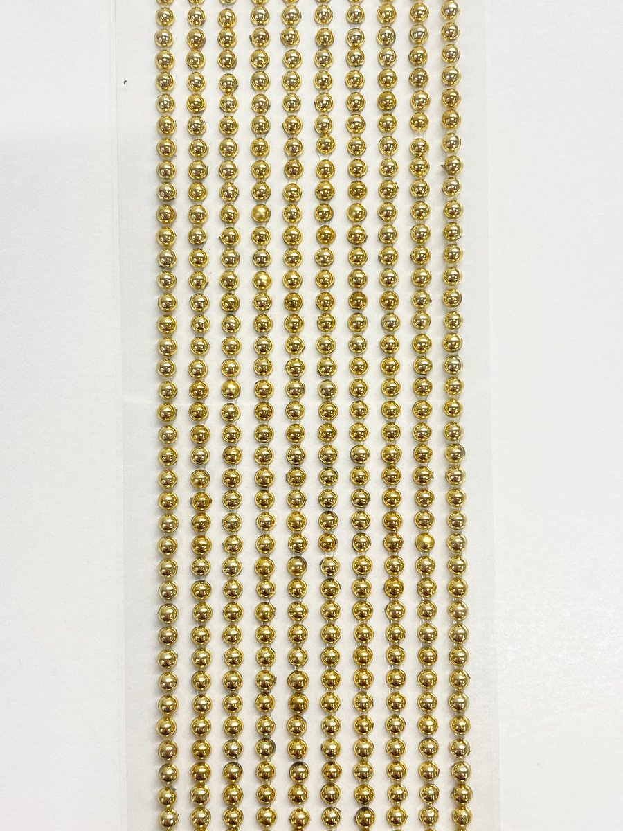 500 Mini Self Adhesive Pearls 3mm Beautiful Small Round METALLIC GOLD Pearl Stic