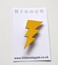 Colourful Wooden Lightning Bolt Brooch - Image 9