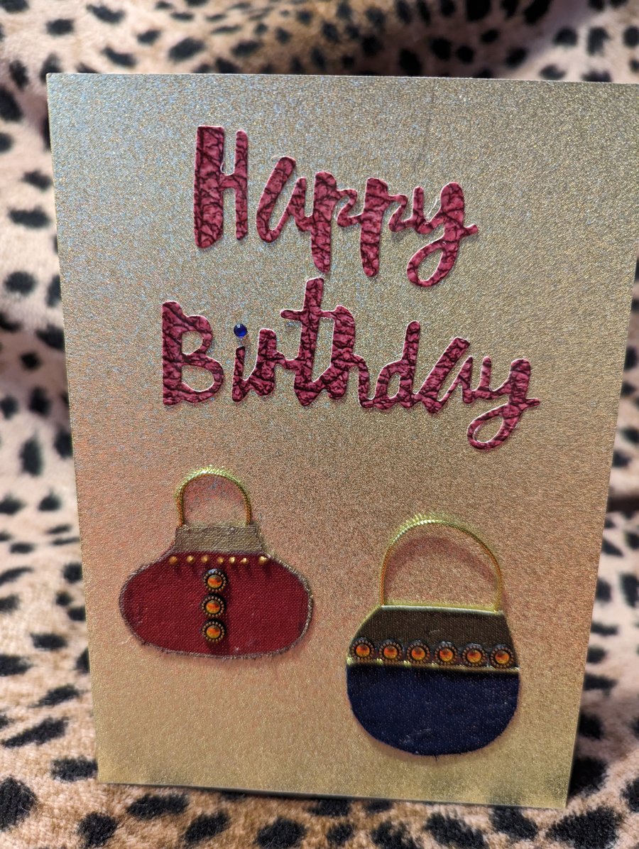 Happy Birthday Golden Handbags