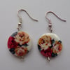 Shell Earrings, Rose Earrings, Earrings