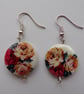 Shell Earrings, Rose Earrings, Earrings