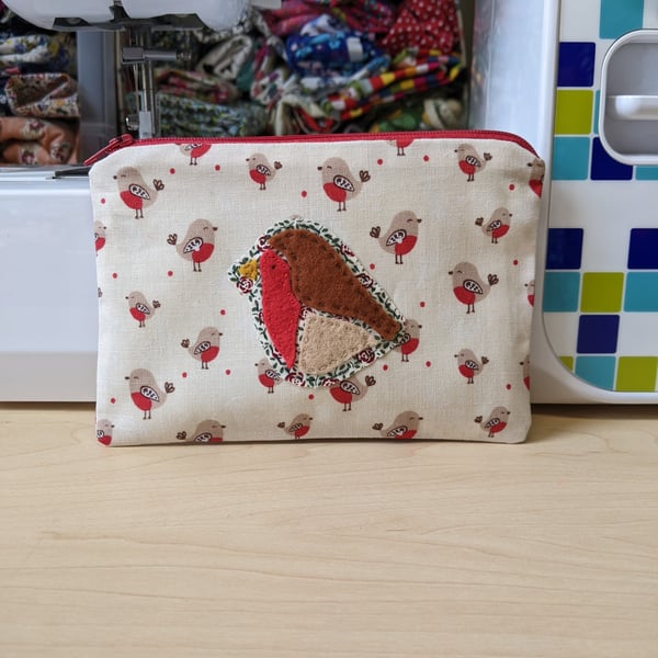 Robin Appliqué Purse 