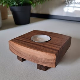 Kyandoru Tealight Holder Walnut - One