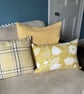 SALE - Scandi Flowers Cushion in Mustard and White - Image 8