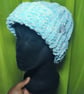 Basic Mint & Orange Tweed Beanie