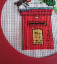 Christmas card. Postbox. Christmas. Ref 558 - Image 3
