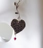 Gothic Entangled Heart Earrings - Image 6
