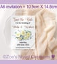 Save the Date Wedding Invitation Card (flat A6 card) - Image 4