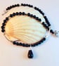 Blue Goldstone Necklace With Silver Stars - Handmade In Devon - Image 4