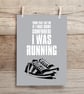 Forrest Gump Running Quote Print - Image 2