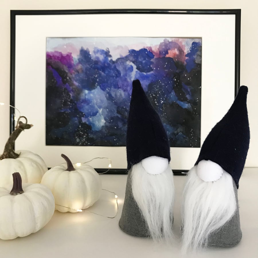 Mini Scandinavian Tomte. New Home. Nordic Gift. Beard Gift. Hygge. Felted