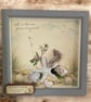 Handmade Coastal Wall Art, Rustic Hand Painted Frame, Seaside Decor
