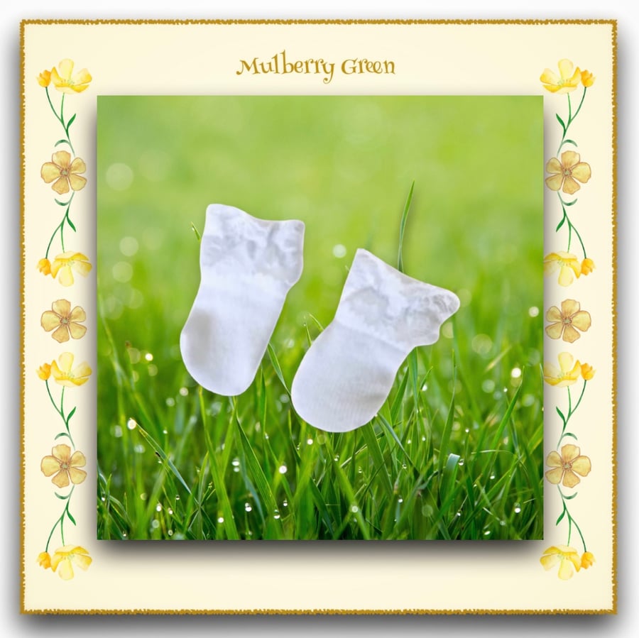 Reserved for Anne - Frilly White Ankle Socks