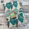 Cork Journal with Blue Ginkgo Leaves 