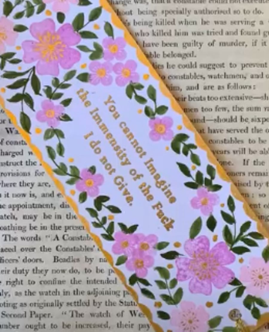 You cannot imagine the immensity of the fuck I do not give bookmark