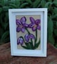 Hellebores -  needle felted and hand embroidered  framed picture - Image 4