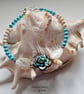 Howlite, Abolone Shell & Mother of Pearl Bracelet  - Image 5