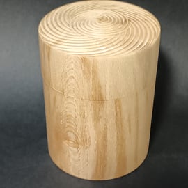 Small maple box with spiral decoration