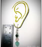 Small heart bead earrings on Silver  plated hooks. - Image 5