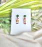 Abstract Fresh Autumn Open Rectangle Earrings - Image 8