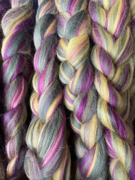 100g Blended, Combed Wool Tops for Spinning or Felting