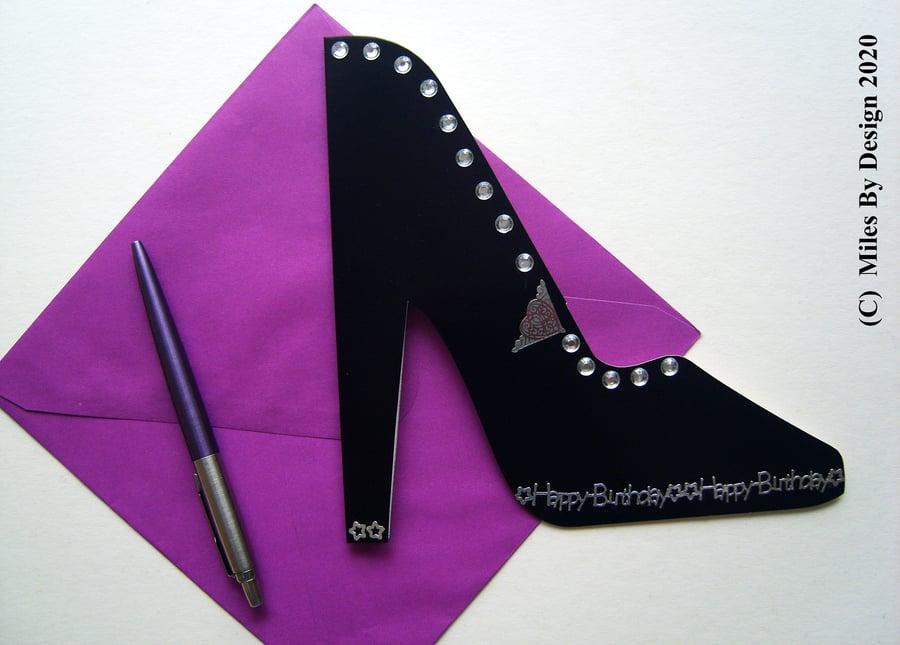 Glamorous High Heeled Happy Birthday Card