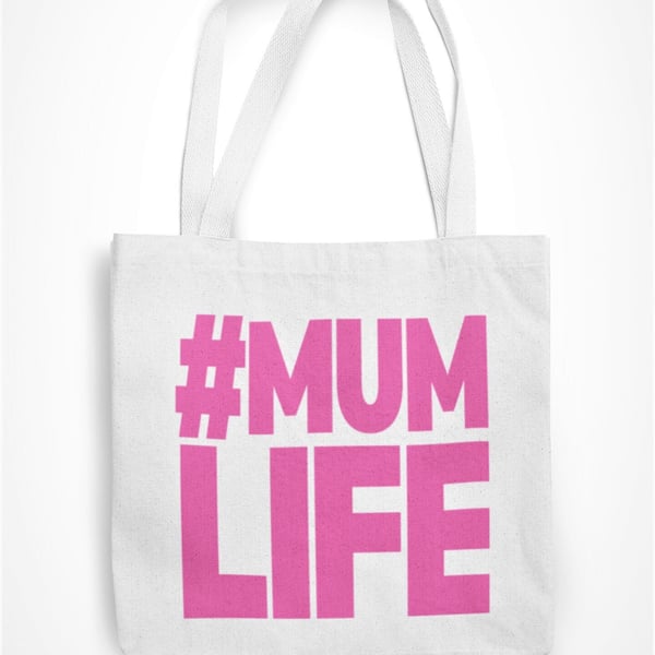 Mum Life Tote Bag Full Time Mum Shopper Canvas Shopping Bag Mothers Day Mum'si