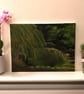 Original Oil Painting: Willow and Reeds, Bob Ross Style (12x16) - Image 1
