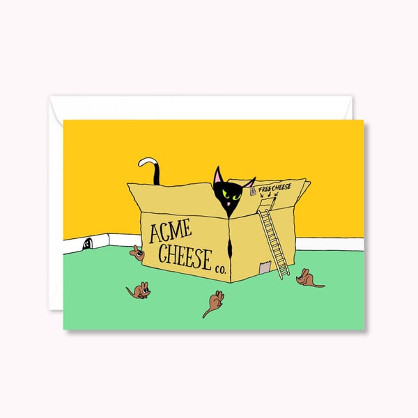 Funny Cat Greeting Card: Ideal as a Cat Lover Birthday Card (103)