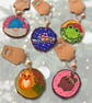 Hand Painted Natural Wood Christmas Decorations - 10 designs to choose from - Image 2