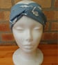 Hair Band swan print cotton jersey twist front turban style women's head band - Image 2