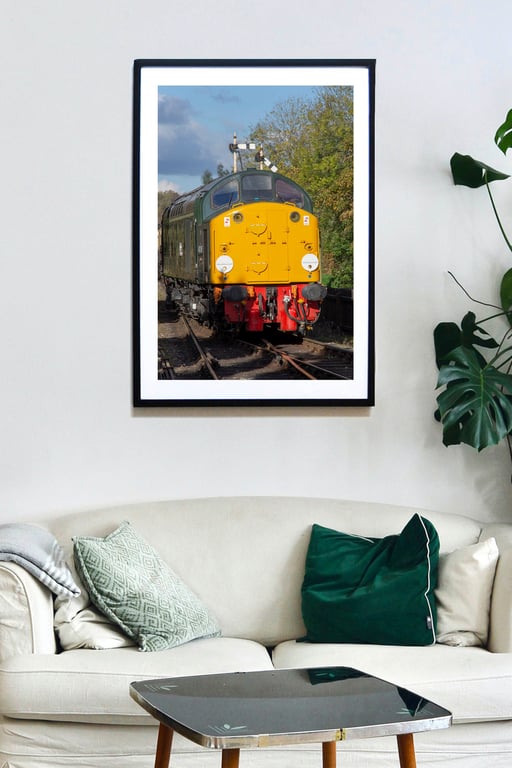 Class 40, 40146 Atlantic Conveyor locomotive wall art print