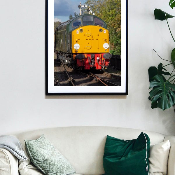 Class 40, 40146 Atlantic Conveyor locomotive wall art print