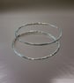Silver Hammered Stacking Bangle - Image 3