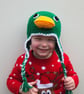 Crochet duck novelty hat, toddler, child, adult sizes, newborn photo prop