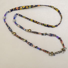 Textile Bead Necklace