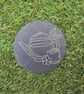 Handmade Teapot & Cup Slate Coaster - Laser Engraved Tea Lover Gift - Rustic - Image 2