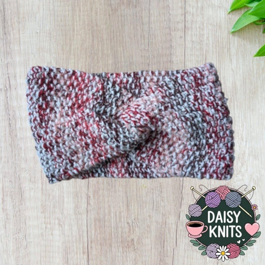 Hand Knitted Ear Warmer - Ladies Headband