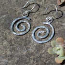 Sterling silver spiral earrings 