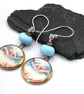 sea turtle ceramic earrings - Image 3