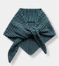 Fine stripe Triangle Scarf