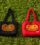 Beaded Emoji Tote Bag - Black and Red Options
