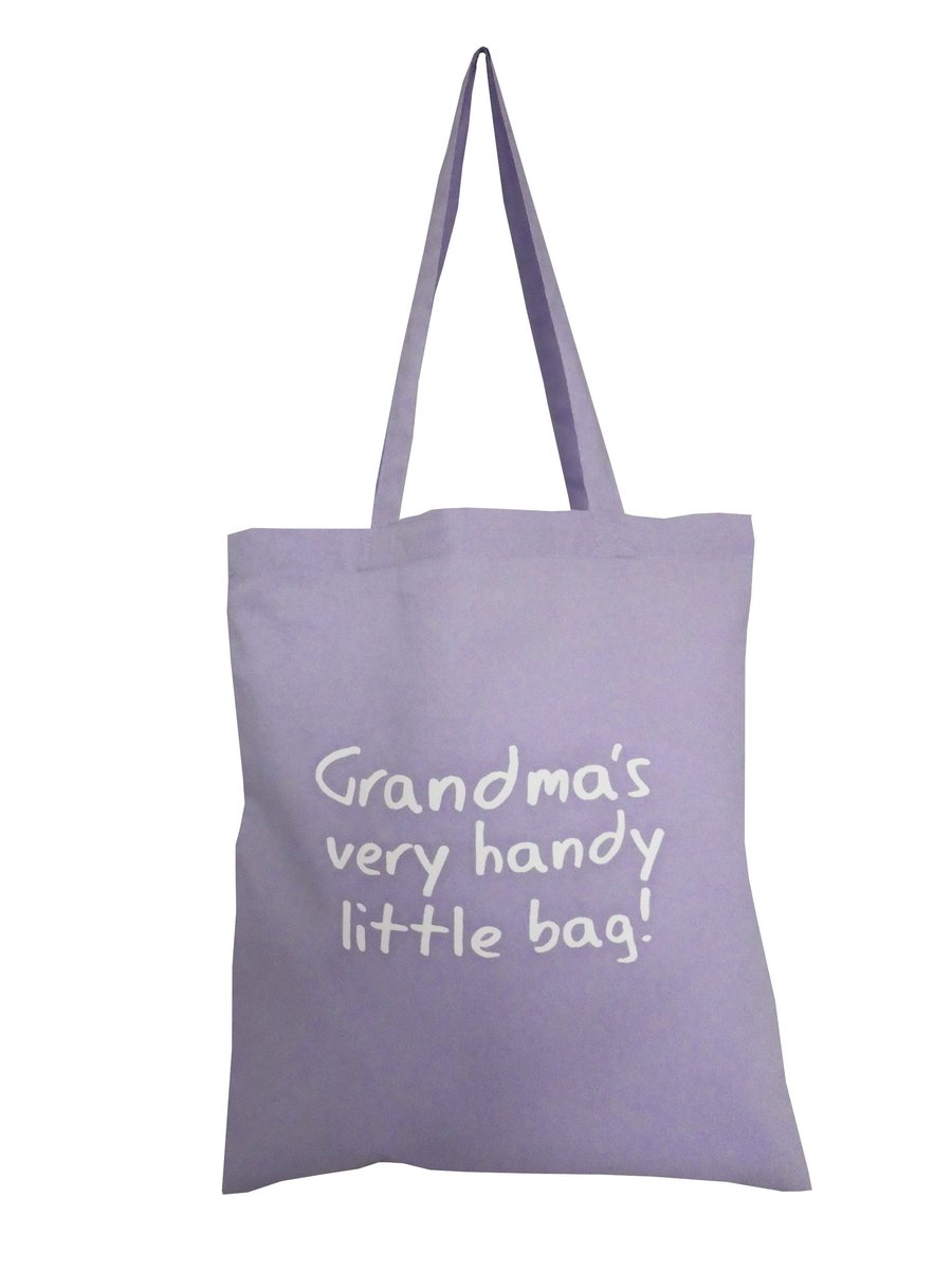 Digg Design GRANDMA's gift cotton Tote Bag. Lilac or Mint Green