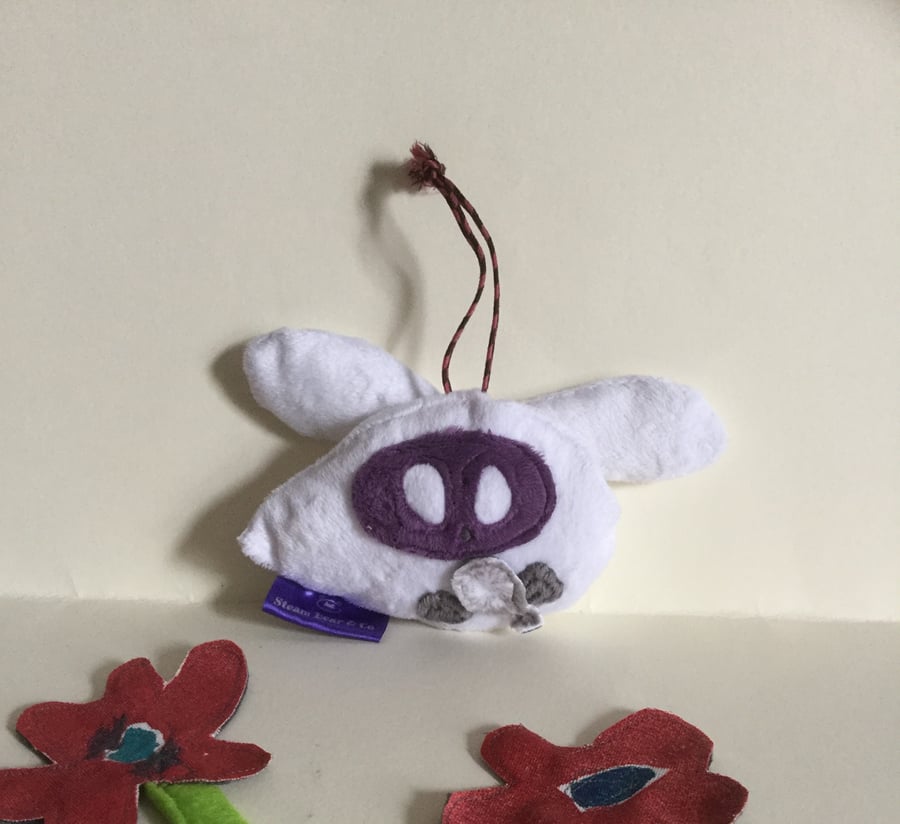 White Wish Bug, Winged Wish Bug with Dandelion Decoration, Nursery